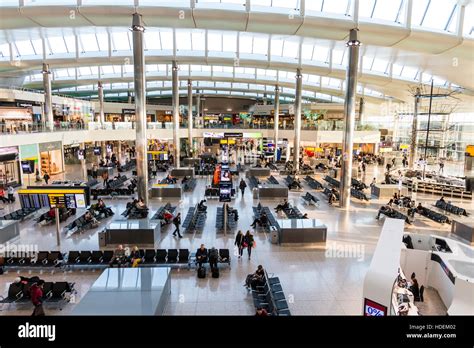 London Heathrow Airport Terminal 2 Departure Lounge Interior