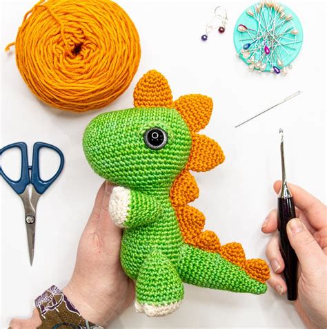 Crochet T Rex Amigurumi Free Pattern All Thing Crafts