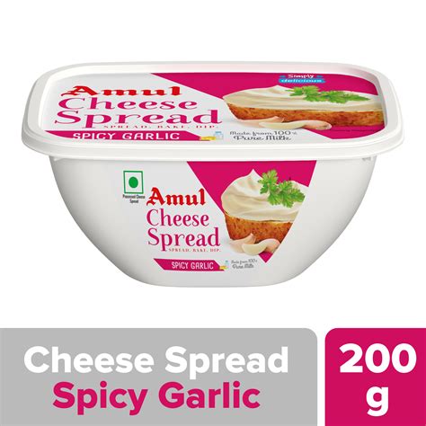 Amul Cheese Spread Spicy Garlic Amul The Taste Of India Amul The Taste Of India