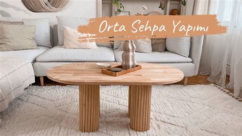 AHŞAP ORTA SEHPA YAPIMI Wood Slat Coffee Table DIY YouTube