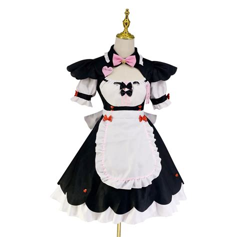 Disfraz De Mucama Para Mujer Vestido De Lolita Nekopara Chocolate