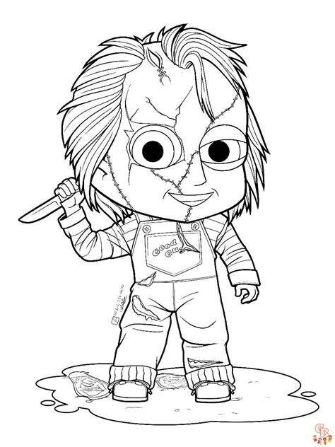 Chucky Coloring Pages Printable Free And Easy To Color