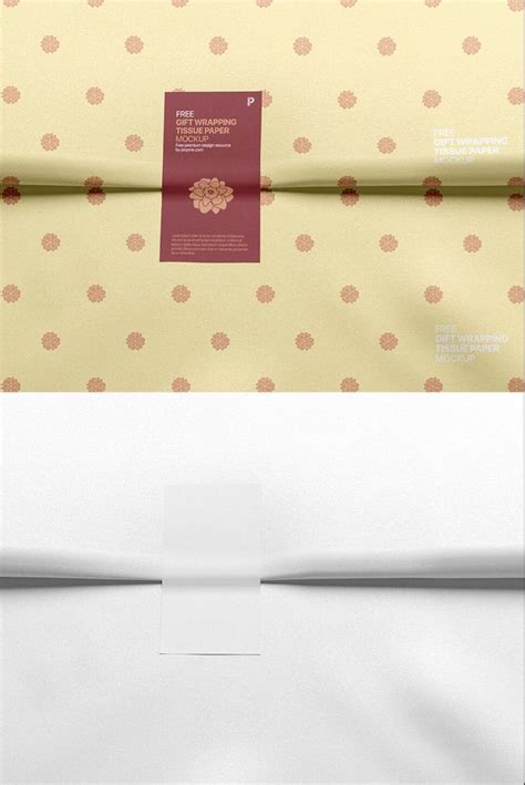 Free Wrapping Tissue Paper Mockup Pixpine