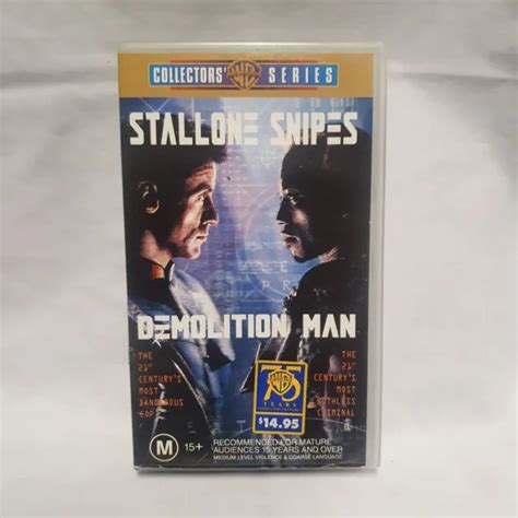 Demolition Man Wesley Snipes Sylvester Stallone Vhs 9 95 Picclick Au