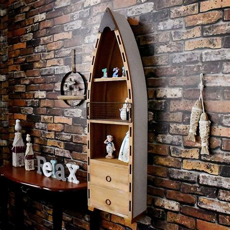 Wooden Boat Decor Hanging Wood Boat Decoration for Wall - Etsy