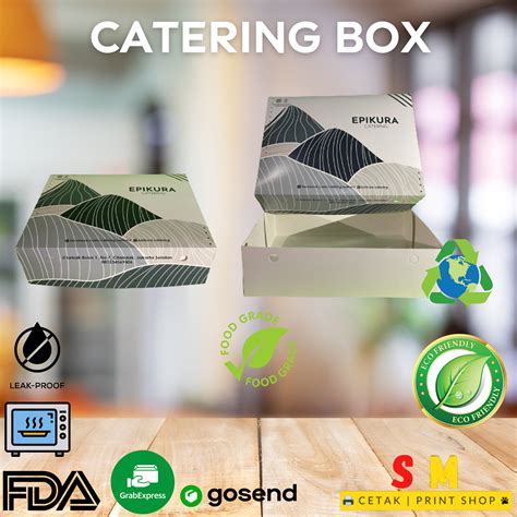 Jual Custom Cetak Catering Box Kotak Nasi Food Grade Shopee Indonesia