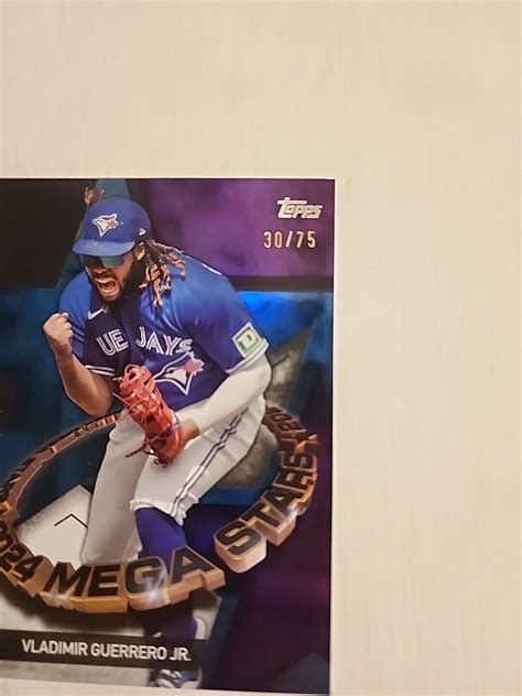 Topps Series Tms Vladimir Guerrero Jr Mega Stars Ssp Purple