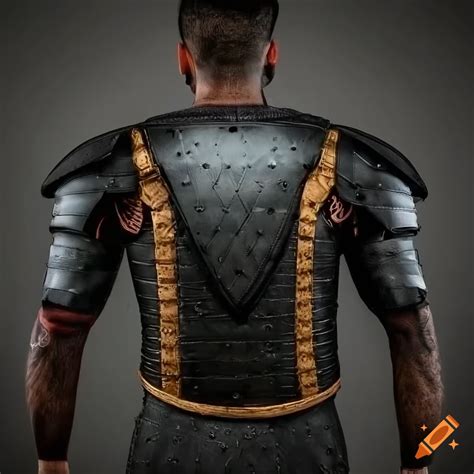 Black Leather Lacquered Chest Plate Armour On Craiyon