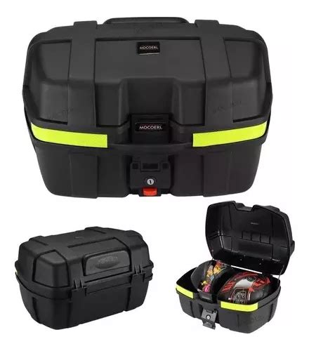 Maletero Para Moto Con Respaldo Top Case Para 2 Cascos 52l Meses Sin