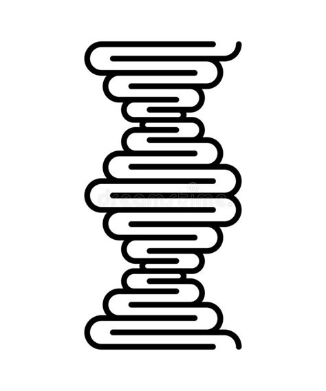 S Mbolo Abstracto Del Filamento De La Dna Aislado En El Fondo Blanco