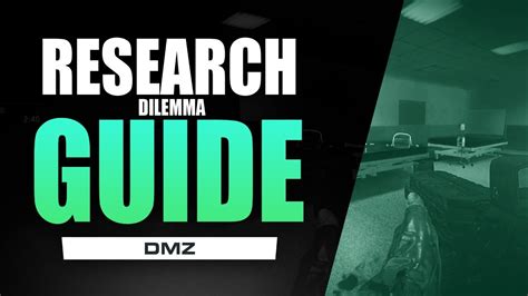 How To Complete Researchers Dilemma In Dmz Youtube