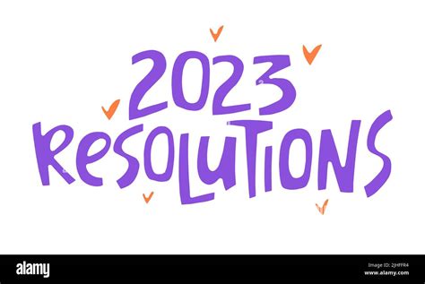 New Year Resolution 2023 Stock Vector Images Alamy