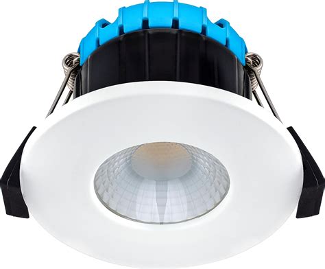 Luceco Smart! FType Compact Flat Dimmable Fire Rated Downlight, IP65 Rated, 6 Watts, 580Lm ...