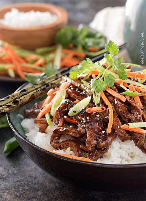 30 Minute Spicy Ginger Szechuan Beef The Chunky Chef