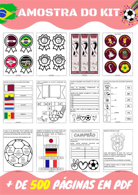 Copa Do Mundo S O Mais De P Ginas Atividades Lembrancinhas