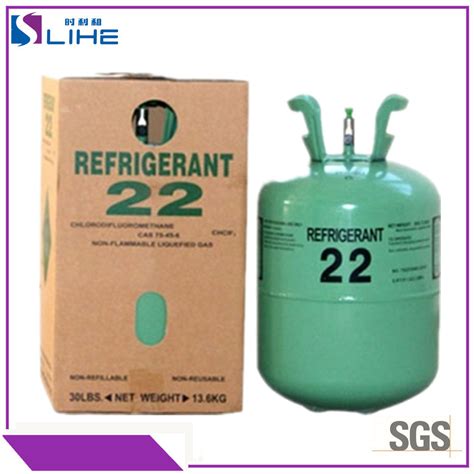 100 Purity Fast Cooling Gas 13 6kg 30lb Tank R 22 AC Gas Refrigerant