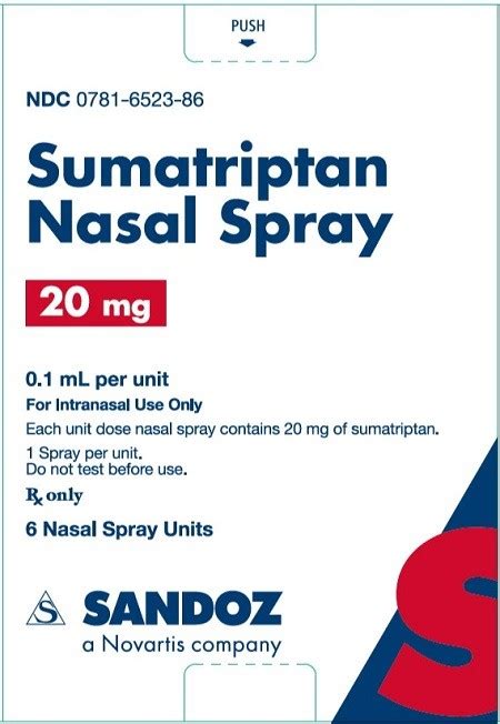 SUMATRIPTAN 20MG NASAL SPRAY - RX Products