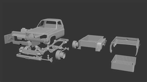 Chevrolet C10 1974 3d Model 3d Printable Cgtrader