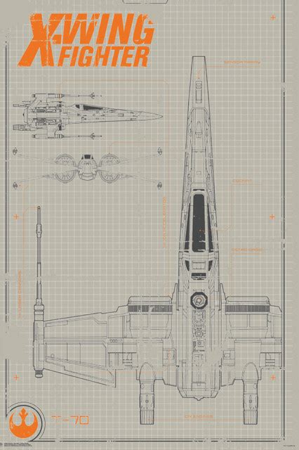 Star Wars The Force Awakens X Wing X Poster X