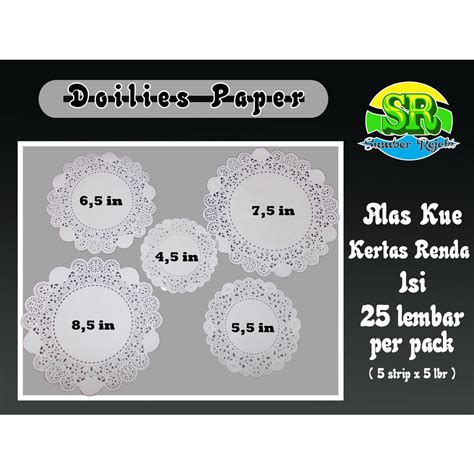 Jual Doilies Paper Kertas Doilies Alas Kue Kertas Renda Repack