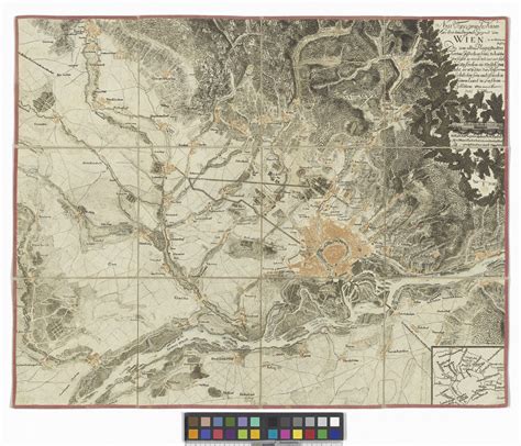 Neue Topographische Karte Von Der Umliegenden Gegend Von Wien Wien