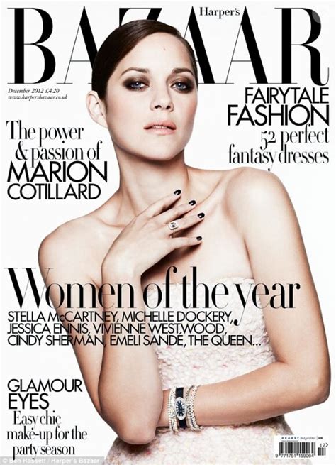 Photo Marion Cotillard En Couverture Du Magazine Harper S Bazaar