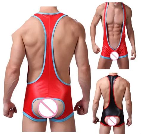 Sexy Lingerie Plus Size Men Catsuit Latex Jumpsuit Lenceria Erotica Mujer Sexi Gay Mens