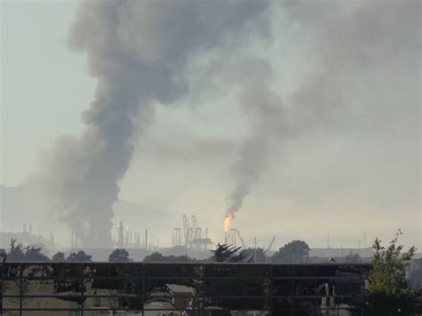 Panoramio Photo Of Chevron Richmond Refinery Fire