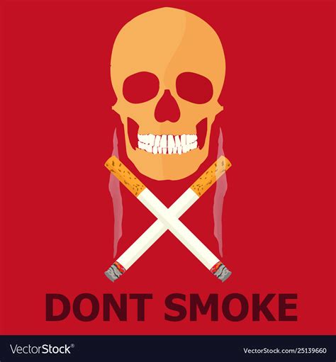 Poster does not smoke for a day without Royalty Free Vector