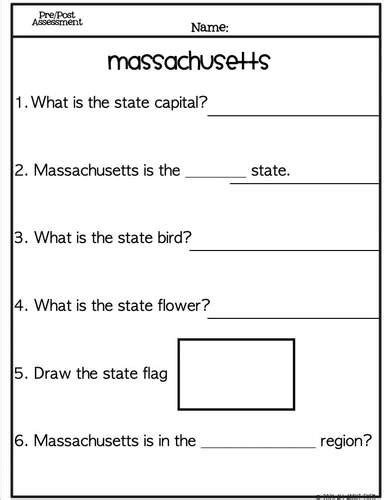 Massachusetts Print And Go Worksheets Special Education Tpt