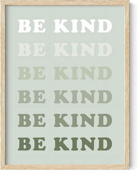 Haus And Hues Positive Quotes Wall Decor Be Kind Poster Quotes Wall