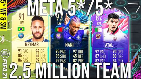 Best Meta Million Coin Tots Team Weak Foot Skill Moves