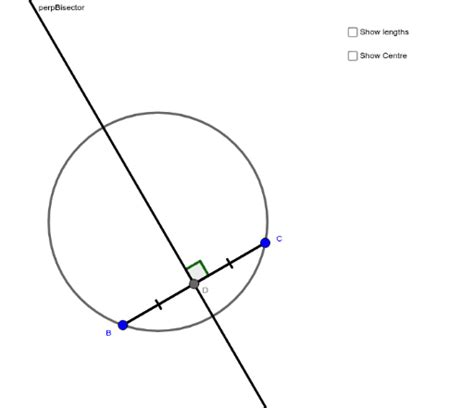 Perpendicular Bisector Of Chord Geogebra