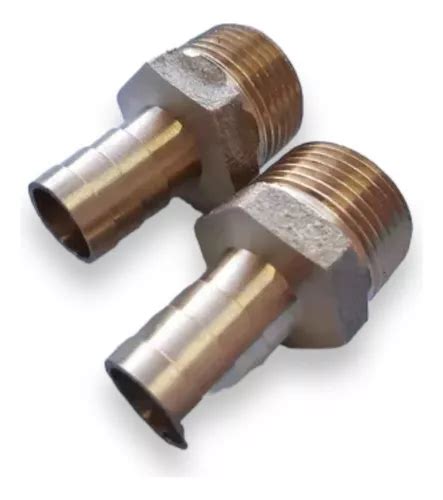 Adaptador De Inserción C espiga 1 2 Bronce Para Manguera