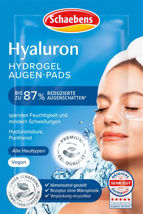 Schaebens Hyaluron Hydrogel Augen Pads Mit Cooling Effekt Paar