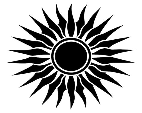 Premium Vector A Sun Design With The Sun In The Middle