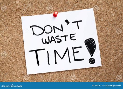 Do not Waste Time stock image. Image of control, focus - 44220121