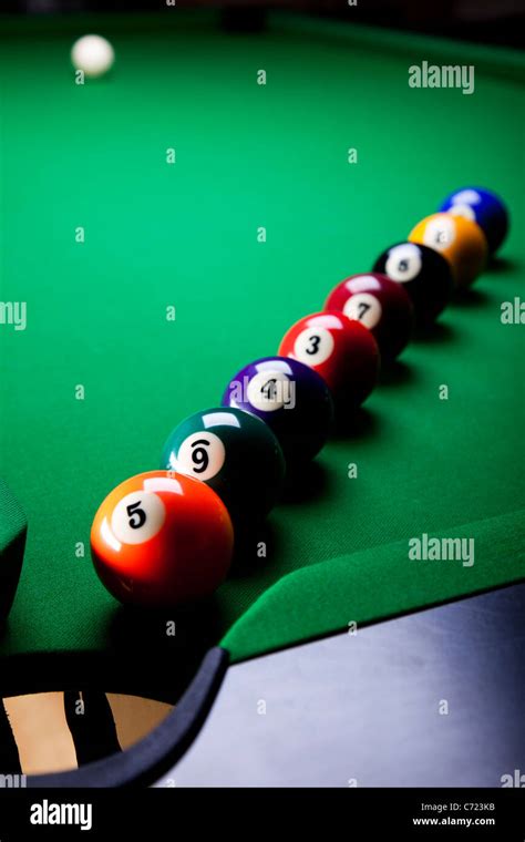 Arrangement Ball Billiard Billiard Table Hi Res Stock Photography And