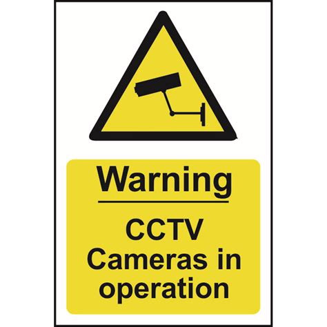 Warning Cctv Cameras In Operation Sign Workplace Stuff Uk