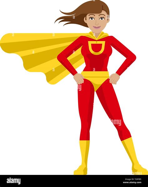 Superhero Woman Cartoon Stock Vector Image And Art Alamy