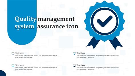 Quality Management System Assurance Icon Ppt Powerpoint