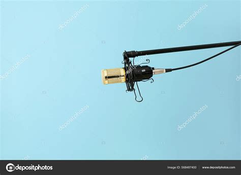 Stand Professional Microphone Color Background Stock Photo by ©serezniy ...