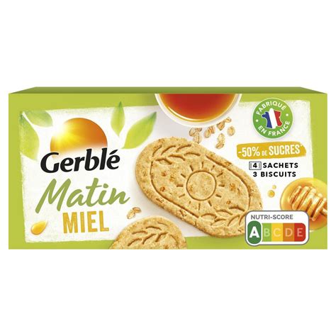 Livraison à domicile Gerblé 12 Biscuits Matin Miel 200g