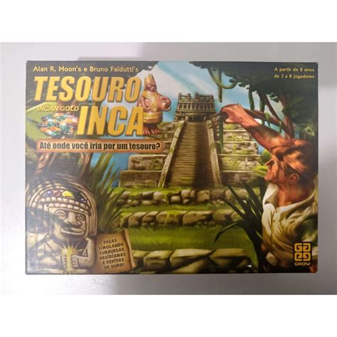 Jogo De Tabuleiro Board Game Tesouro Inca USADO Shopee Brasil