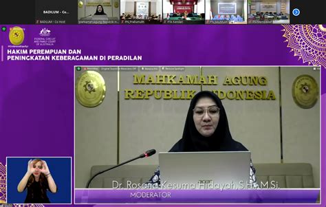 Direktorat Jenderal Badan Peradilan Umum Dukung Hakim Perempuan