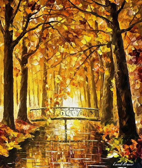 Long Before Winter Palette Knife Oil Painting On Canvas By Leonid