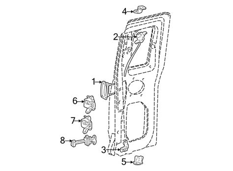 Ford Ranger Latch Lock Ranger Upper Left Super Cab Upper Al5z13264a27b Roesch Ford