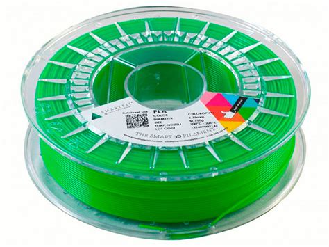 Smart Materials 3D SMARTFIL PLA 1 75mm CHLOROPHYLL Filamento PLA 1