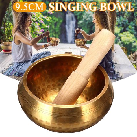 9 5cm Tibetan Buddhism Bowl Meditation Hammered Alms Yoga Copper Sound