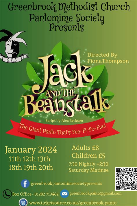 Jack The Beanstalk At Greenbrook Methodist Church And Community